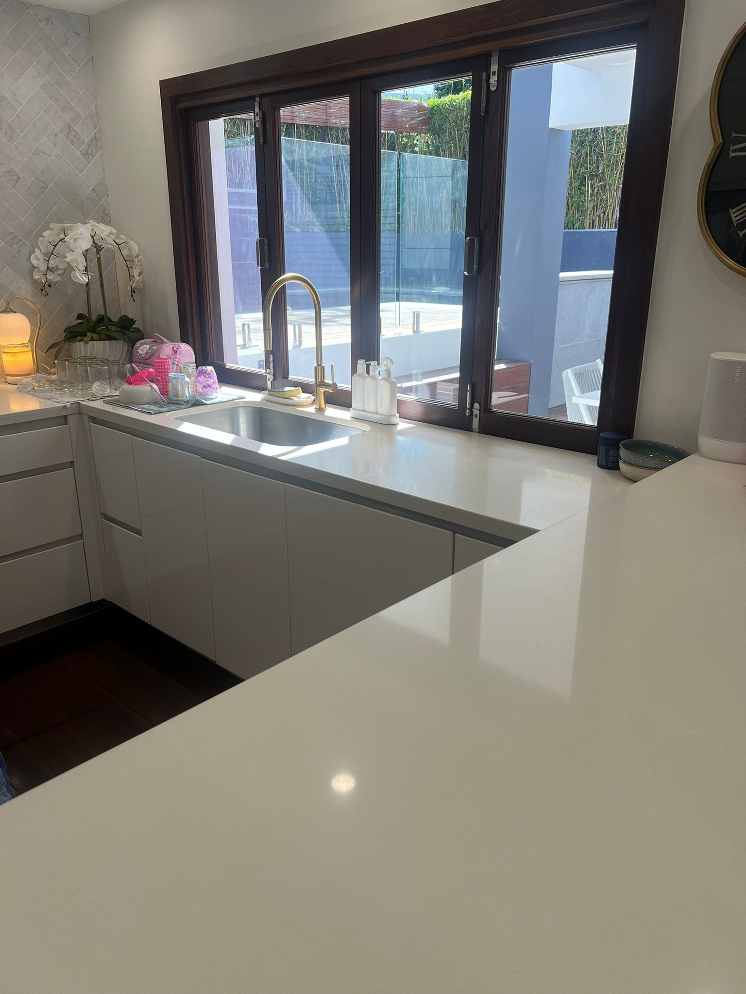 Kitchen after a Care for a Clean service