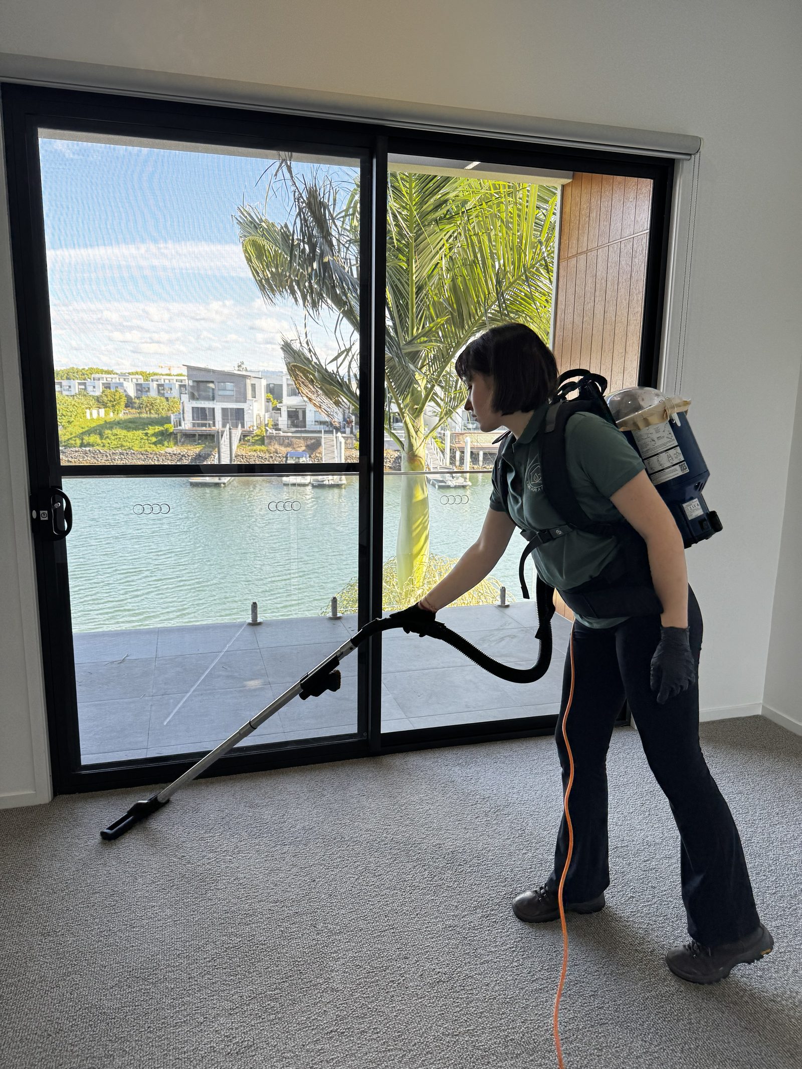 A Care for a Clean team member at work