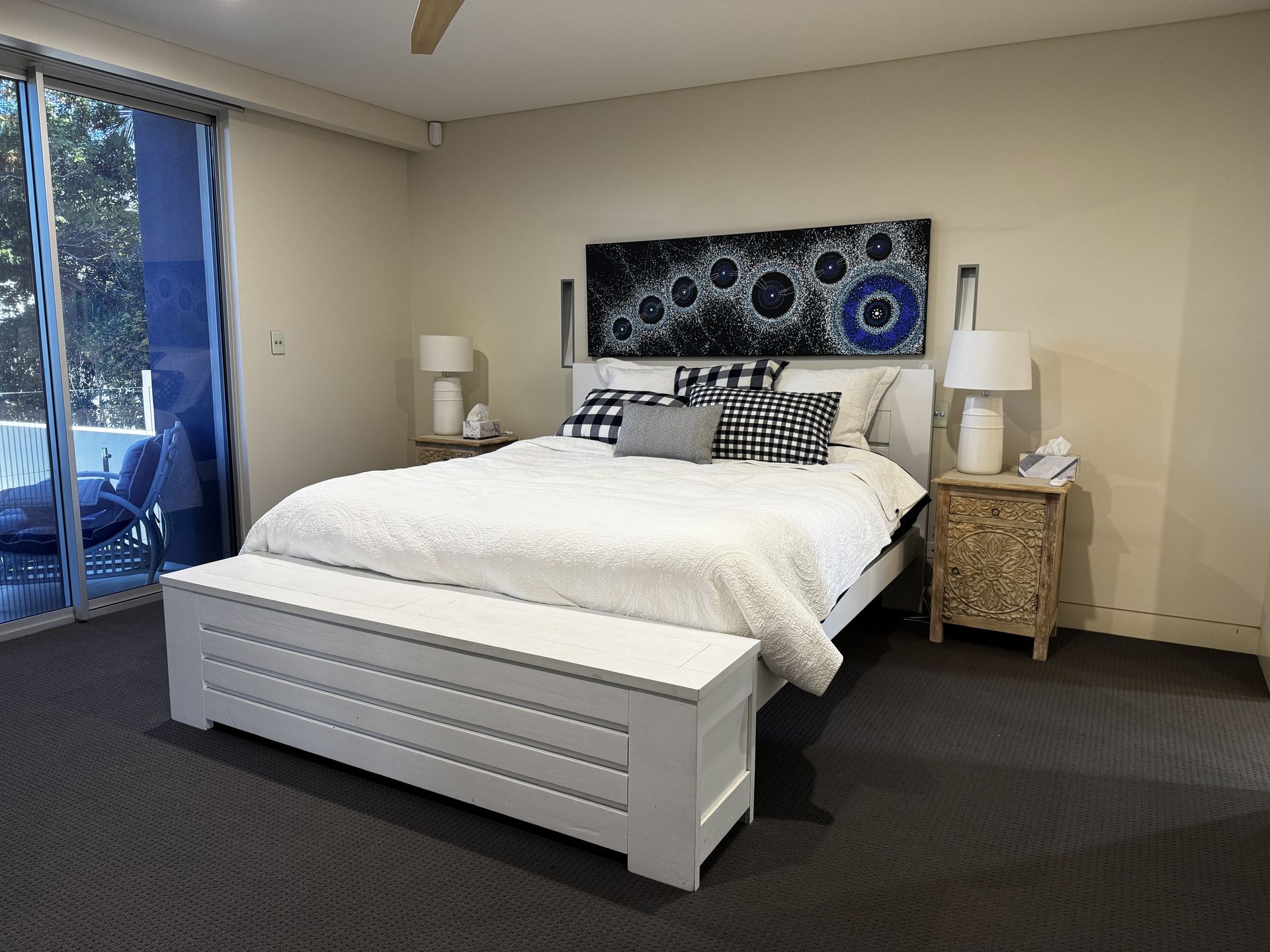 A bedroom made up and tidied by Care for a Clean