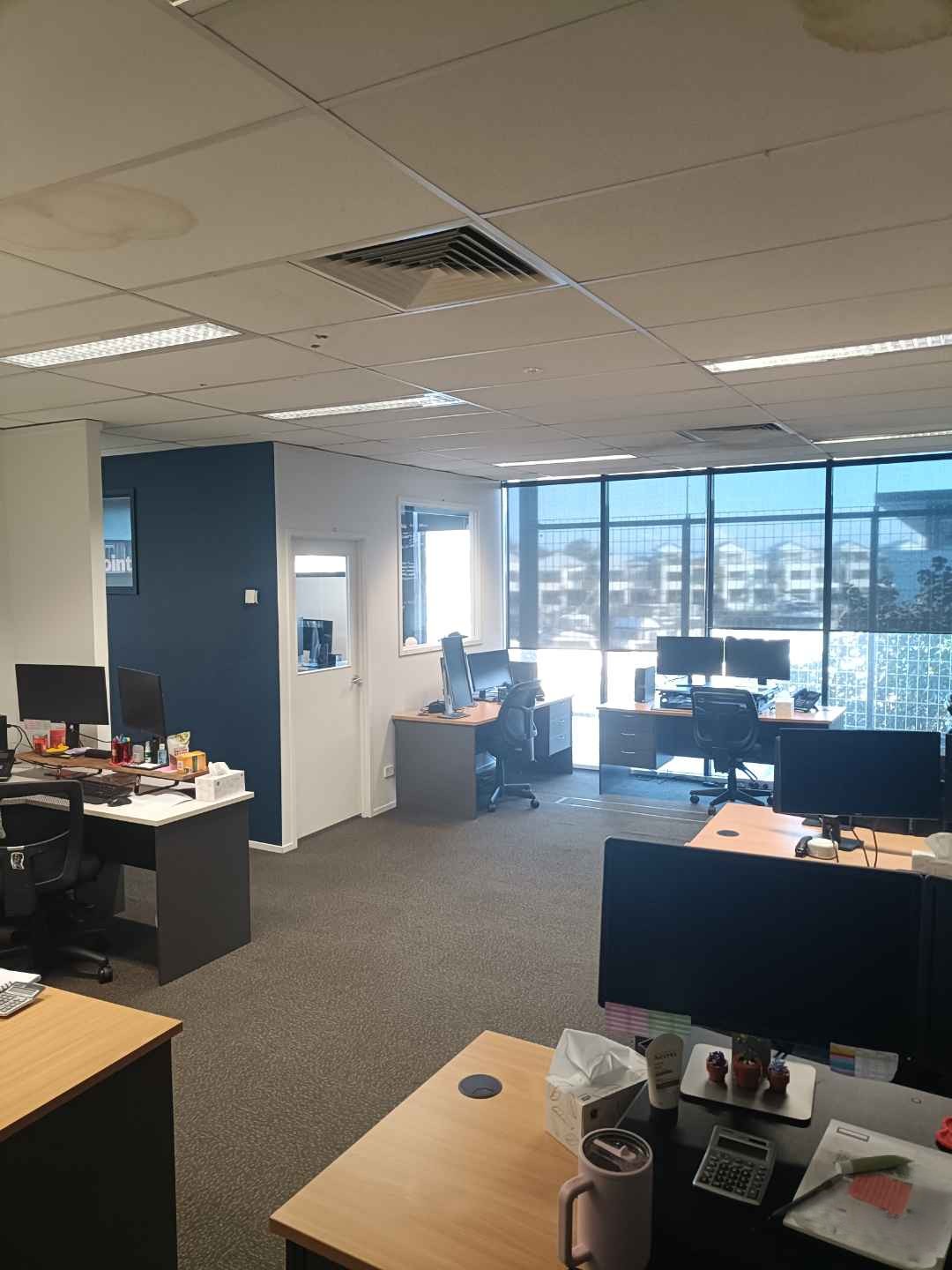 A workstation area cleaned and tidied